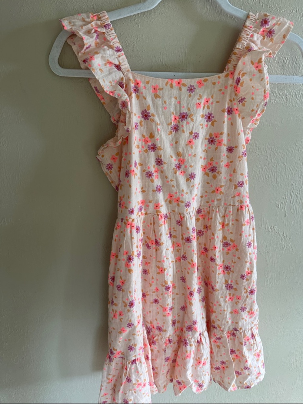 Cat & Jack Pink Floral Ruffle Sundress